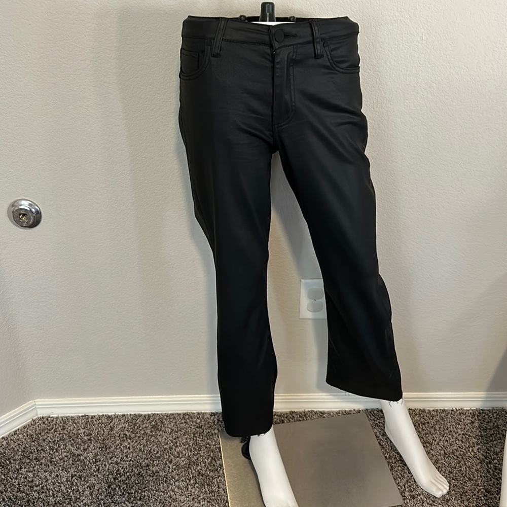 KUT from the Cloth coated raw edge jeans